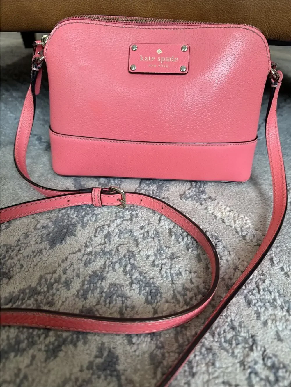 Watermelon Pink Kate Spade Dome Crossbody Purse